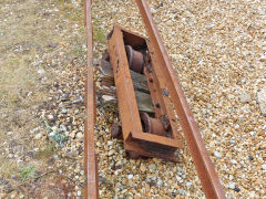 Line 4, the 'roller-skate', Dungeness fish tramways, June 2013